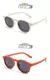 Óculos de Sol Polarizados Redondos para Bebês e Crianças - Proteção UV400, Design Pequeno e Flexível para Meninos e Meninas de 0 a 3 Anos - Sunset Por do Sol