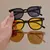 Óculos de Sol Infantil Vintage Quadrado - Proteção UV400 para Meninas e Meninos, Estilo Clássico e Confortável - loja online
