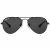 Óculos de Sol Aviador Ray-Ban RB3025L 002/58 – Metal Preto Polarizado com lente G15 (verde) - comprar online