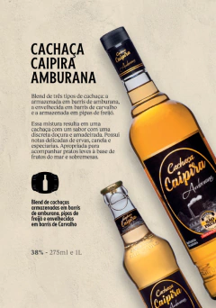 Cachaça Caipira Amburana 1L na internet