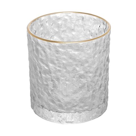 Copo de Whisky Petra de Cristal com Fio de Ouro 340ml Lyor