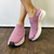 Zapatillas De Mujer Urbanas Plataformas Alta Sin Cordón 8300 - Soft Calzados
