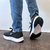 Zapatillas De Hombre Urbanas Deportivas Altas Livianas 10600 Negro Lisa