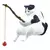 Adicione Estilo e Charme ao Seu Aquário com a Estátua de Gato para Decoração de Tanque de Peixes