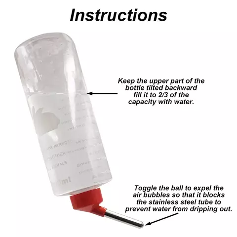 Bebedor Automático para Pequenos Animais – 1000ml – Cor Aleatória!