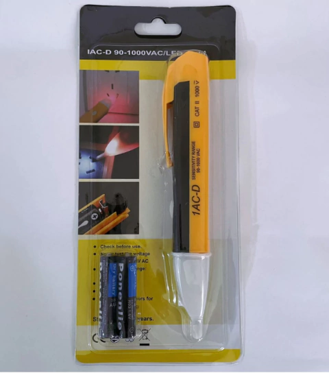 Caneta Detectora De Energia Elétrica Voltímetro Teste Tensão Sonora (ja vem com 2 Pilhas AAA) - comprar online