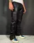 PANTALON DE VINIPIEL ESTILO URBANO COLOR NEGRO