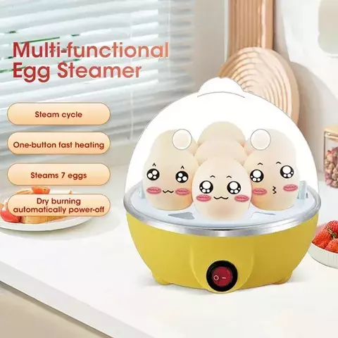 Cozedor de ovos elétrico multifuncional, monocamada, mini vaporizador, cozinha,