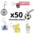 X50 llaveros personalizados