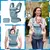 Brisa-Ergonomic Kid's Canguru Infantil Baby Carrier, Todas as Posições, Sling - SHOWCASE Drs.PROTECTS PRODUTOS & Home Care 