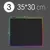 Mouse Pad preto com luz RGB 14 Modos de iluminação - Ookami