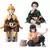 Action Figures Personagens Comendo - Demon Slayer - Anime Kimetsu no Yaiba, Colecionável - Ookami