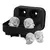 Silicone Ice Cube Bandejas, 3D Bola, Crânio, em forma de diamante, reutilizáve