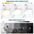 Lâmpada LED Ventilador de Teto com Controle Remoto, Dimmer para Sala de Estar,