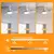 Lâmpada LED Ventilador de Teto com Controle Remoto, Dimmer para Sala de Estar,