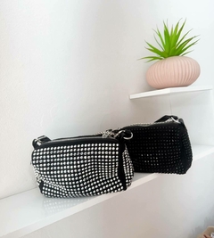 Bolsa Bruna com Brilho Strass