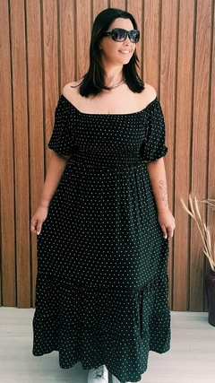 Vestido Luiza Preto de Poa