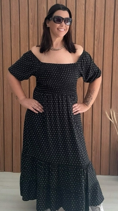 Vestido Luiza Preto de Poa - comprar online
