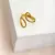 Anel Dourado Gotas Vazado