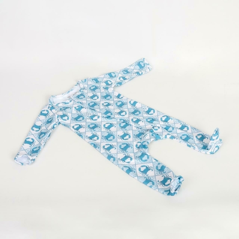 ENTERITO CON PIES-ALGODÓN PIMA-ESTAMPADO CANGREJITOS - comprar online