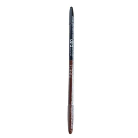 Lápis Para Olhos Duo Marrom+Preto - Pink 21
