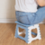 Banquito Plegable Reforzado Azul y Blanco - Bazar Online