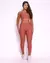 Conjunto Calça Empina Ajuste Light Caramelo + Top Paula