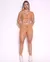 Conjunto Short Boxer Basic Light Peanut + Top Manguinha
