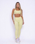 Conjunto Calça Legging Básica Light Verde Pop Candy + Top Lu