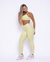 Conjunto Calça Legging Básica Light Verde Pop Candy + Top Lu - Sa Mundo Fitness
