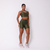Conjunto Short Bolso Duplo Compressão Verde Militar + Top Kelly - comprar online