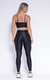 Conjunto Calça Básica Cós Franzido Compressão Preto + Top Marta na internet