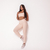 Conjunto Calça Legging Básica Light Creamy Pop Candy + Top Lu - Sa Mundo Fitness