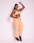 Conjunto Calça Legging Empina New Onça Fit Laranja + Top Lu