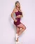 Conjunto Short Empina Ajuste Light Malbec + Top Bruna - comprar online