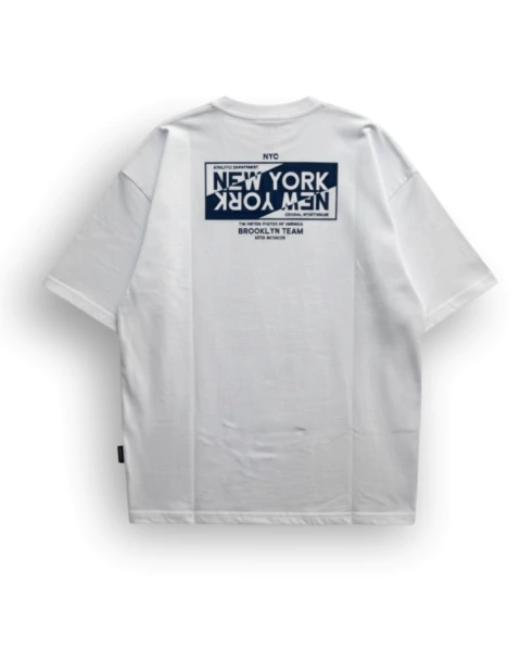 Oversized Rugby New York Branco - comprar online