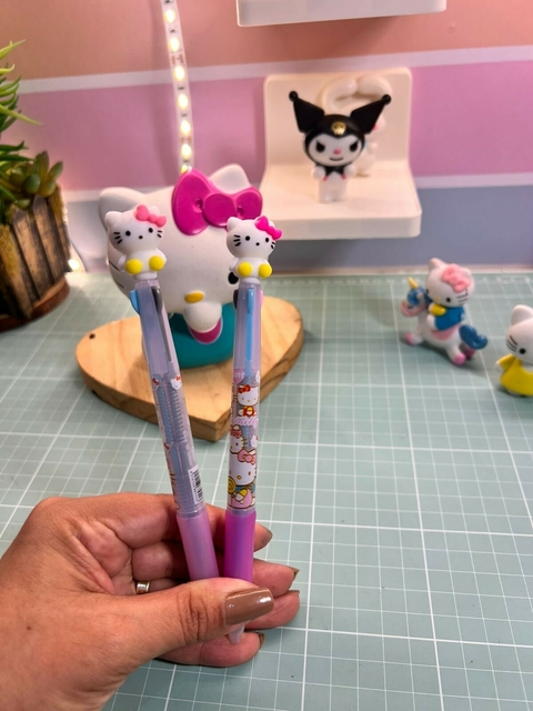Caneta da hello kitty 3 cores
