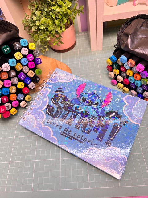 Caderno de colorir Stitch