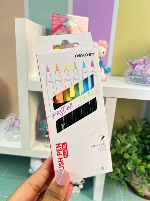Canetas Brush Pen-Pastel