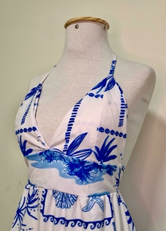 Vestido longo amarração