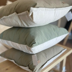 Almohadon Combinado Tusor 40 x 40 c/cierre - comprar online