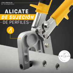 Alicate de Sujeción de Perfiles + Manual Curso Construcción En Seco Durlok Stell Flaming - comprar online