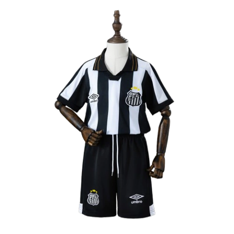 Kit Infantil Santos II 26/27 - Umbro - Branco e preto
