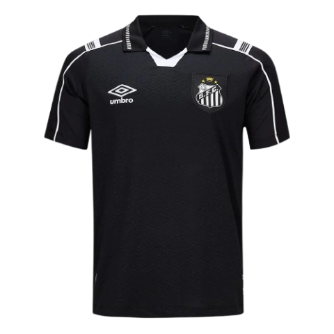 Camisa Santos III 26/27 s/n Torcedor Umbro Masculina - Preto+Branco