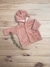 Campera Soft Con Capucha y Orejitas - Rosa Oscuro