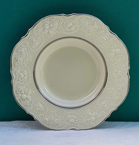 Plato Hondo Loza Inglesa Crown Ducal - Florentine