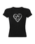 Remera baby tee HART negra - DÉSIR