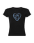 Remera baby tee HART negra en internet