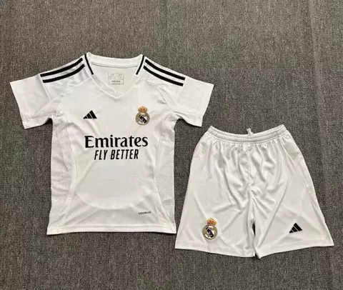 Kit infantil Real Madrid I 24/25 Branco - comprar online