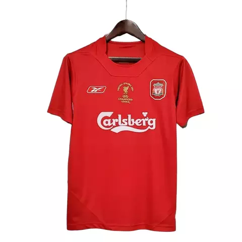 Camisa Retrô Liverpool 2005 Vermelha